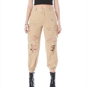 carmar denim cargo pants from lf store